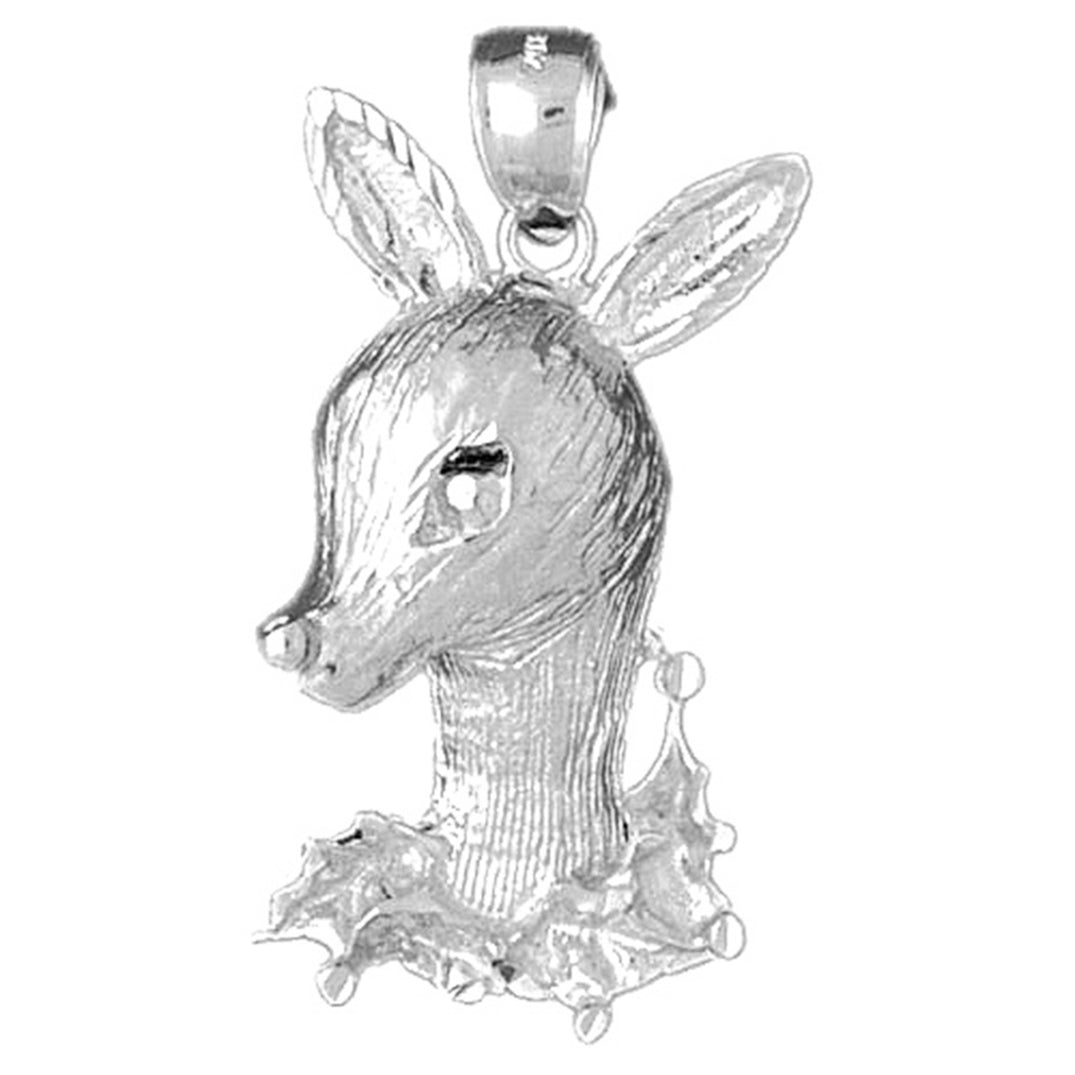 Sterling Silver Deer Pendant