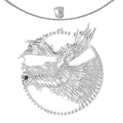 Sterling Silver Moose Pendant (Rhodium or Yellow Gold-plated)