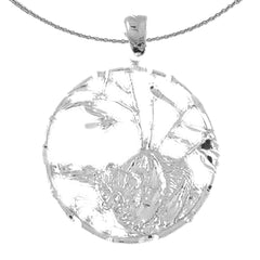 Colgante de mapache de plata de ley (bañado en rodio o oro amarillo)