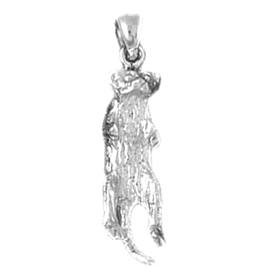 Sterling Silver 3D Meerkat Pendant