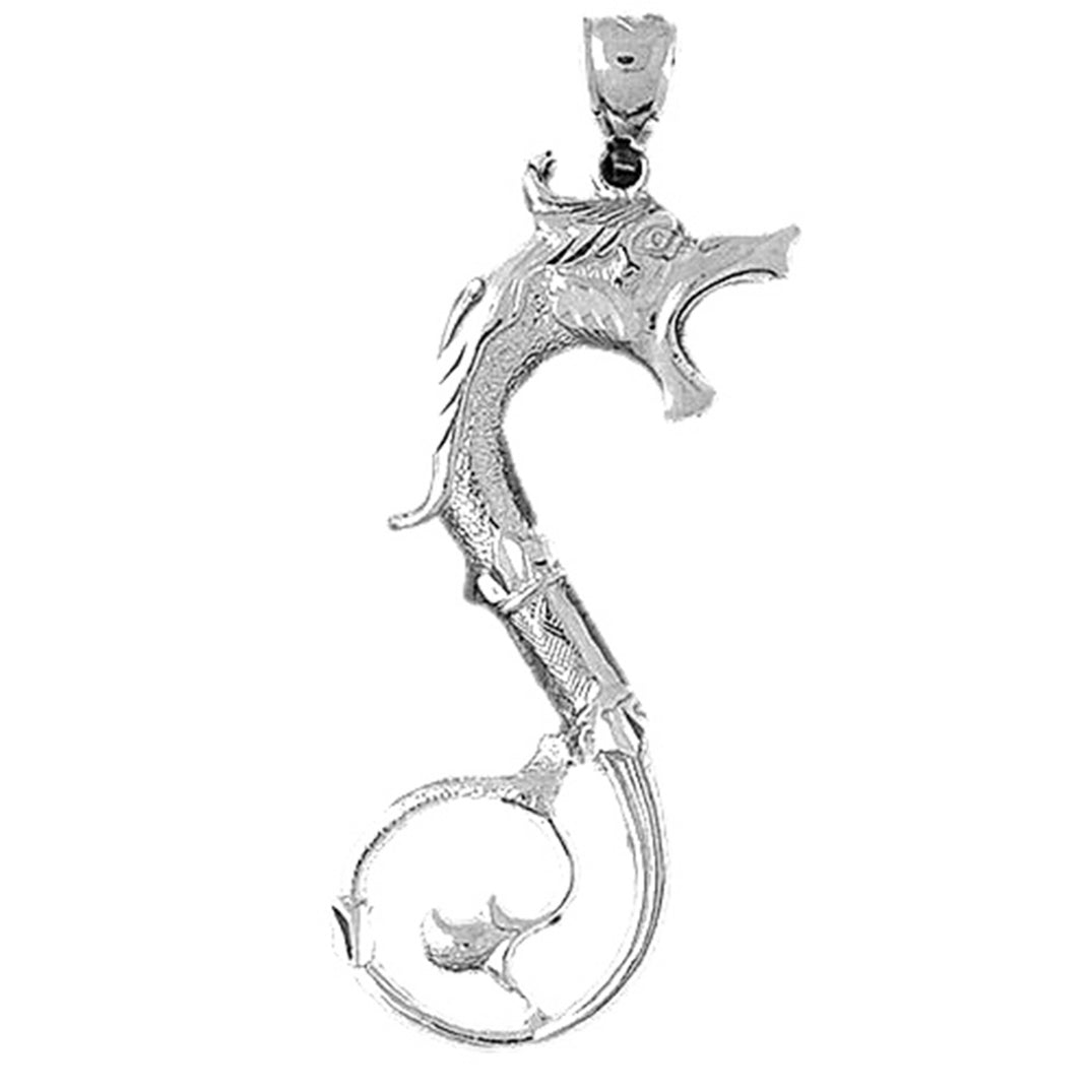 Sterling Silver Dragon Pendant