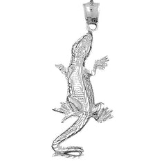Sterling Silver Lizard Pendant