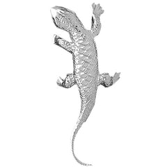 Sterling Silver Lizard Pendant