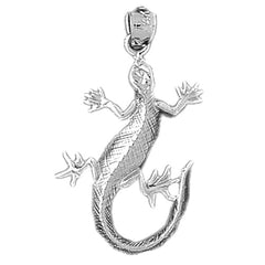 Sterling Silver Lizard Pendant