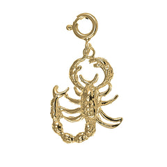 Yellow Gold-plated Silver Scorpion Pendant