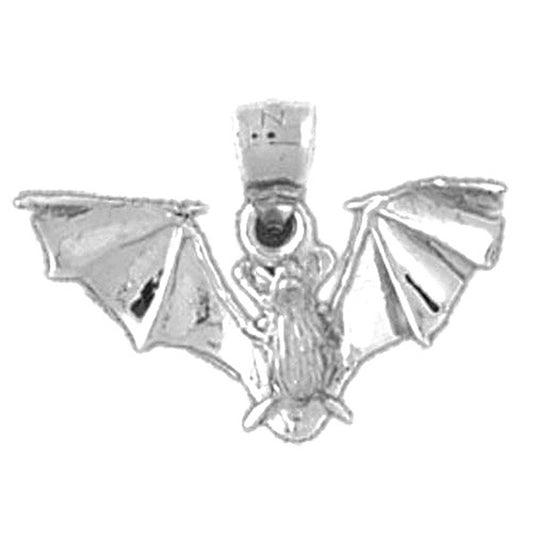 Sterling Silver Bat Pendant
