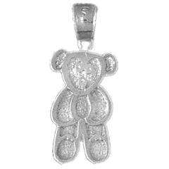 Sterling Silver Teddy Bear Pendant