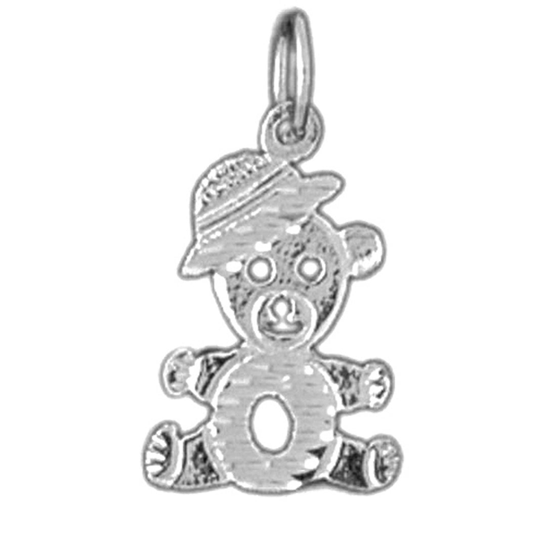 Sterling Silver Teddy Bear Pendant
