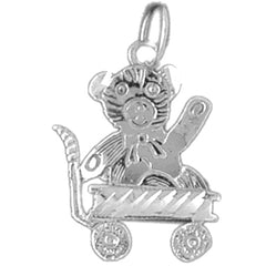 Sterling Silver Teddy Bear Pendant