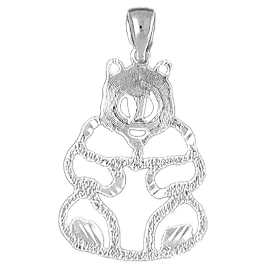 Sterling Silver Panda Bear Pendant