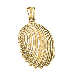 Yellow Gold-plated Silver Shell Pendant