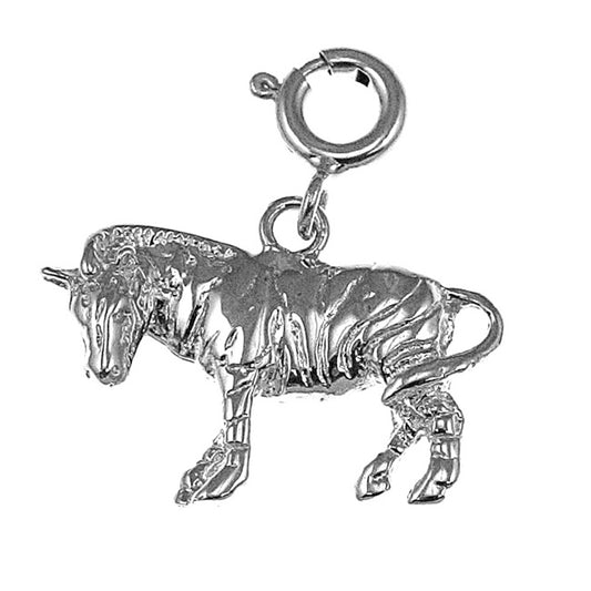 Sterling Silver Zebra Pendant