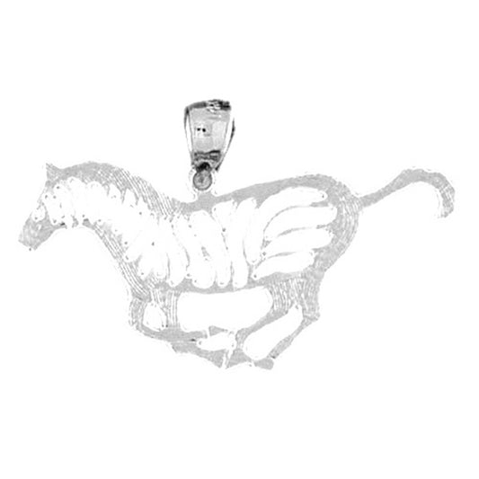 Sterling Silver Zebra Pendant