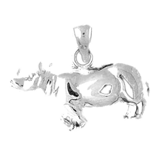Sterling Silver Rhinosaurus Pendant