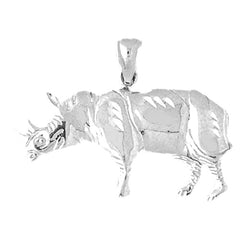 Sterling Silver Rhinosaurus Pendant