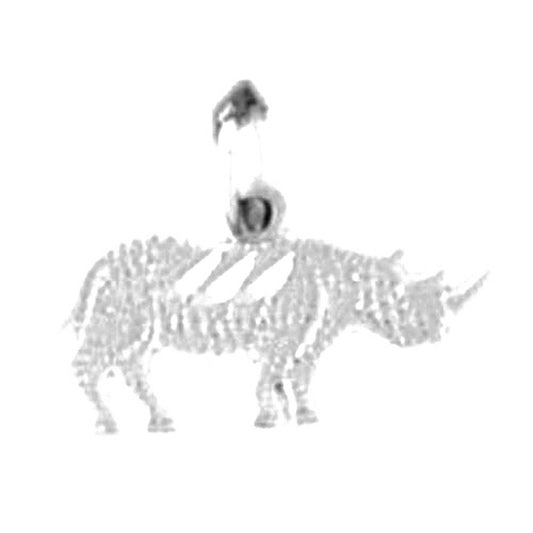 Sterling Silver Rhinosaurus Pendant