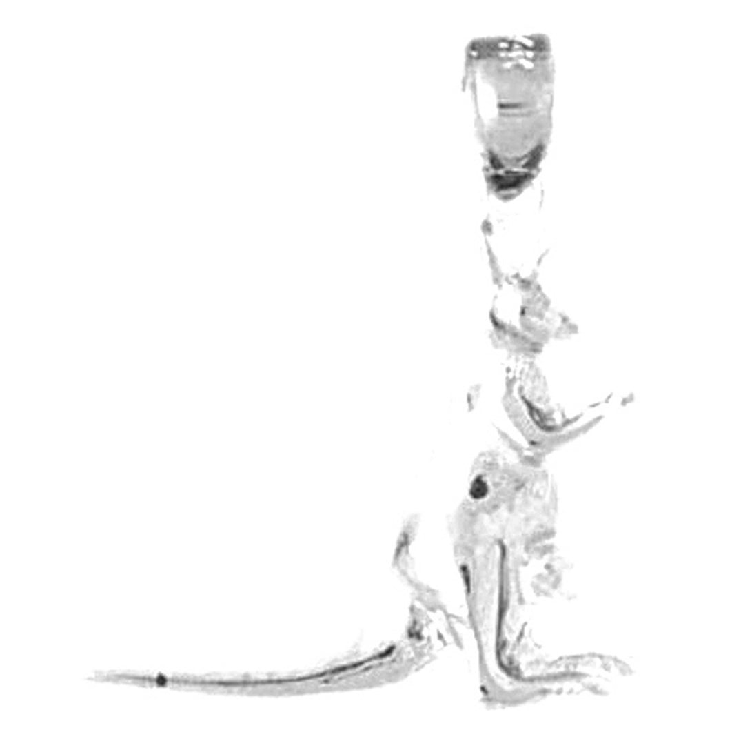 Sterling Silver Kangaroo Pendant