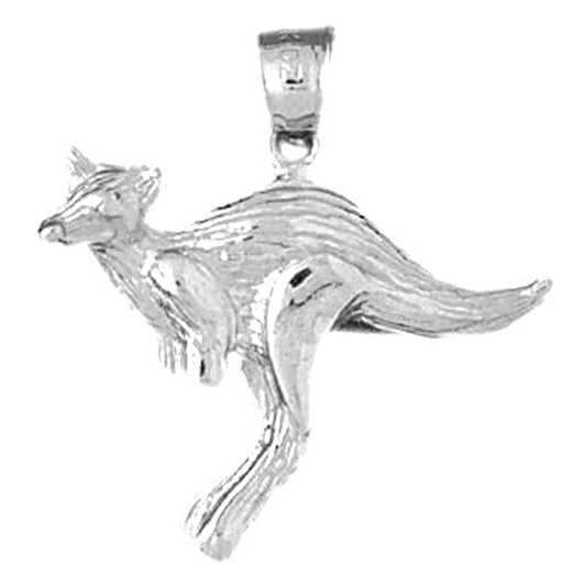 Sterling Silver Kangaroo Pendant