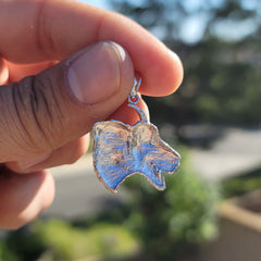 Sterling Silver Goat Pendant (Rhodium or Yellow Gold-plated)