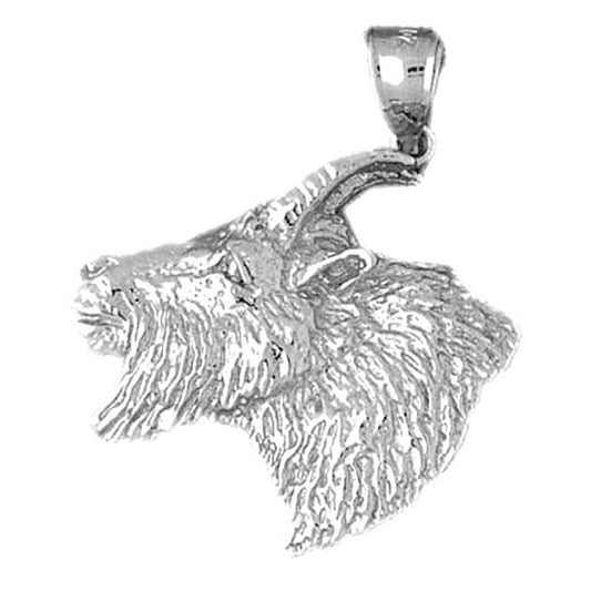 Sterling Silver Goat Pendant