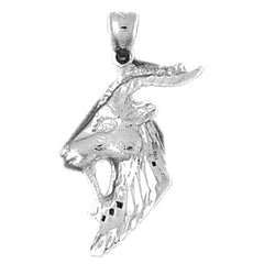 Sterling Silver Goat Pendant