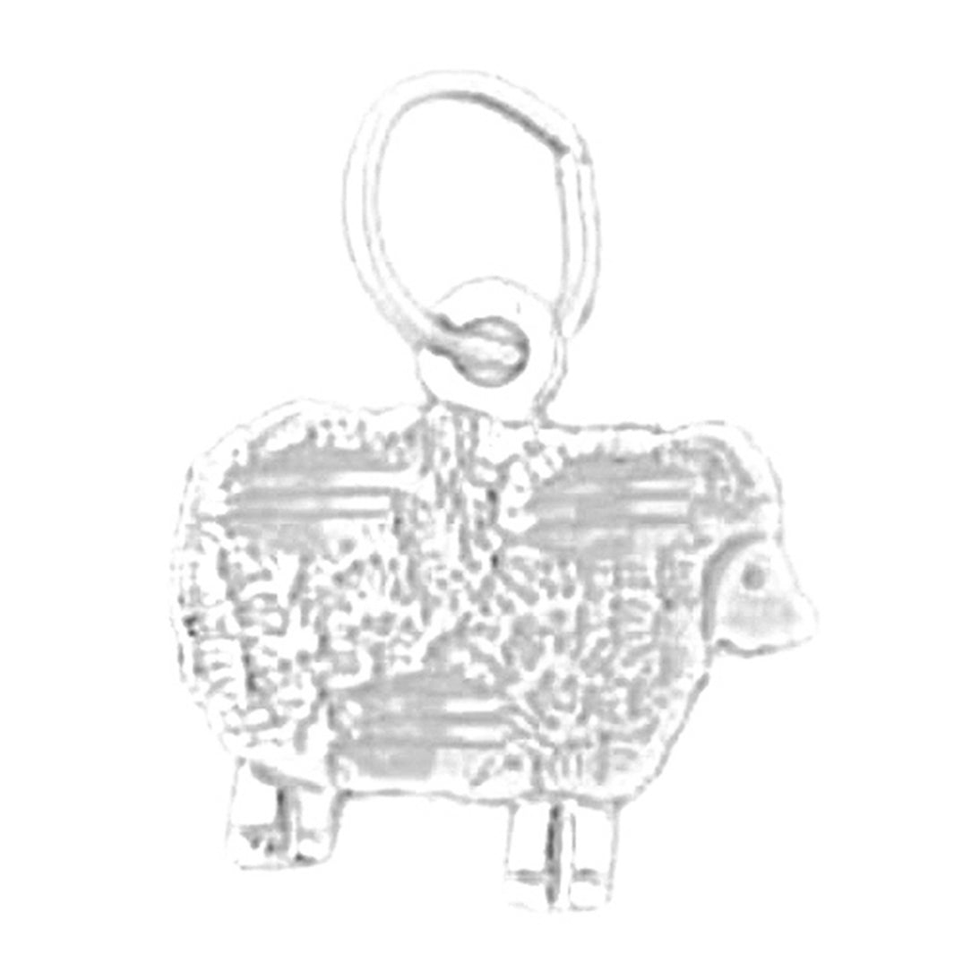 Sterling Silver Sheep Pendant