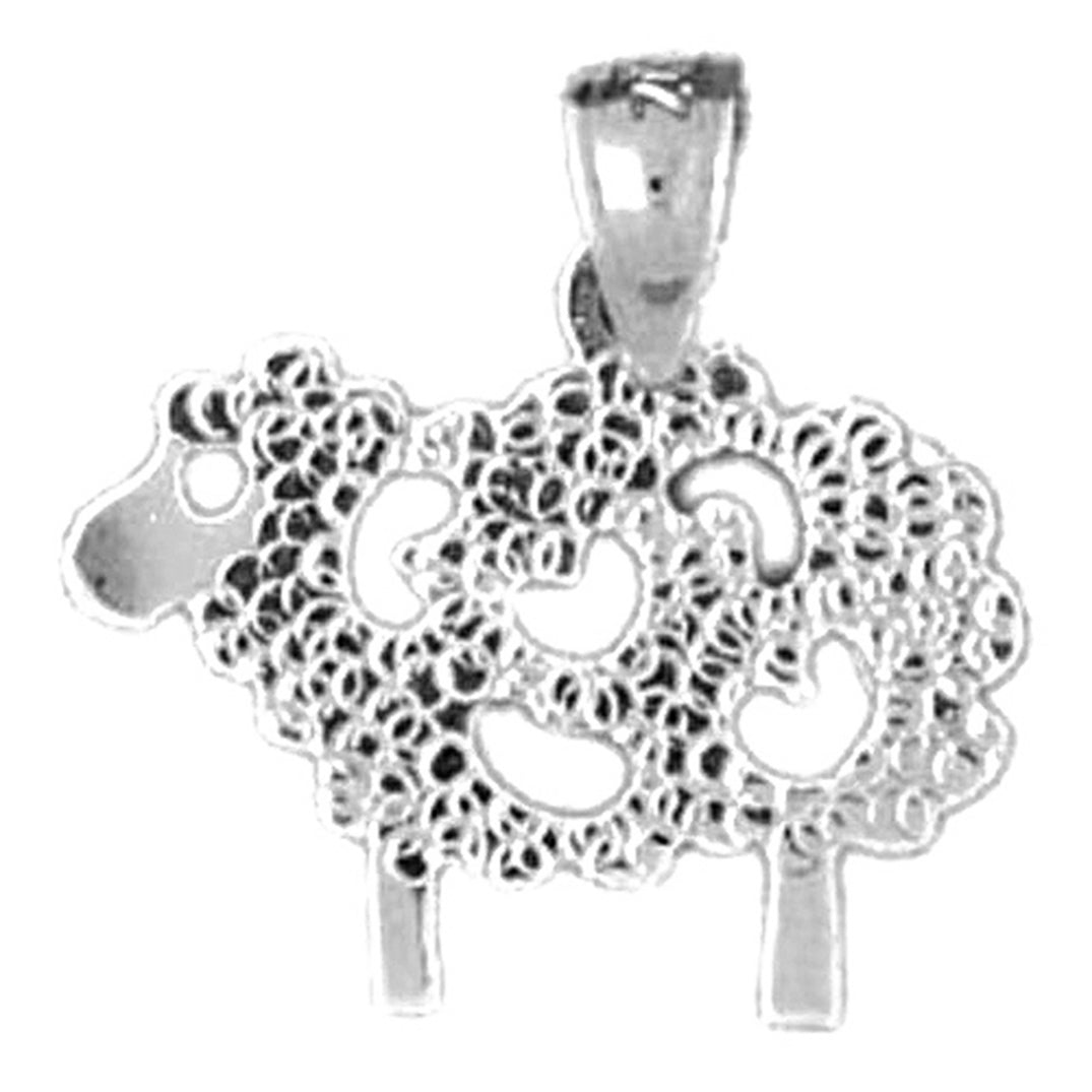 Sterling Silver Sheep Pendant