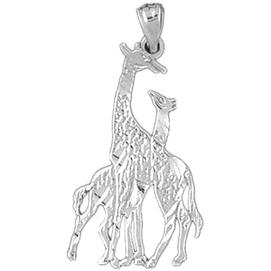 Sterling Silver Giraffe Pendant