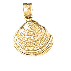 Yellow Gold-plated Silver Shell Pendant