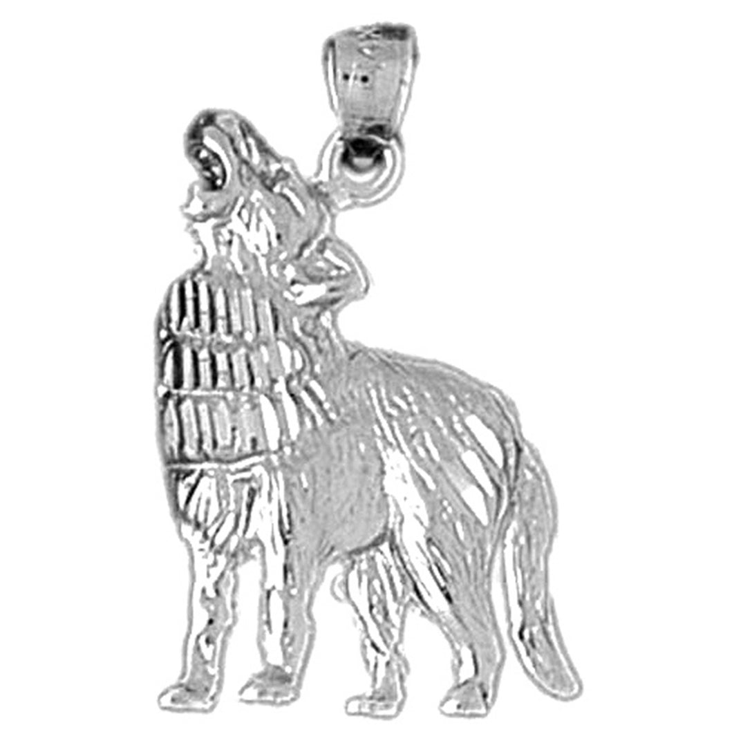 Sterling Silver Coyote Pendant