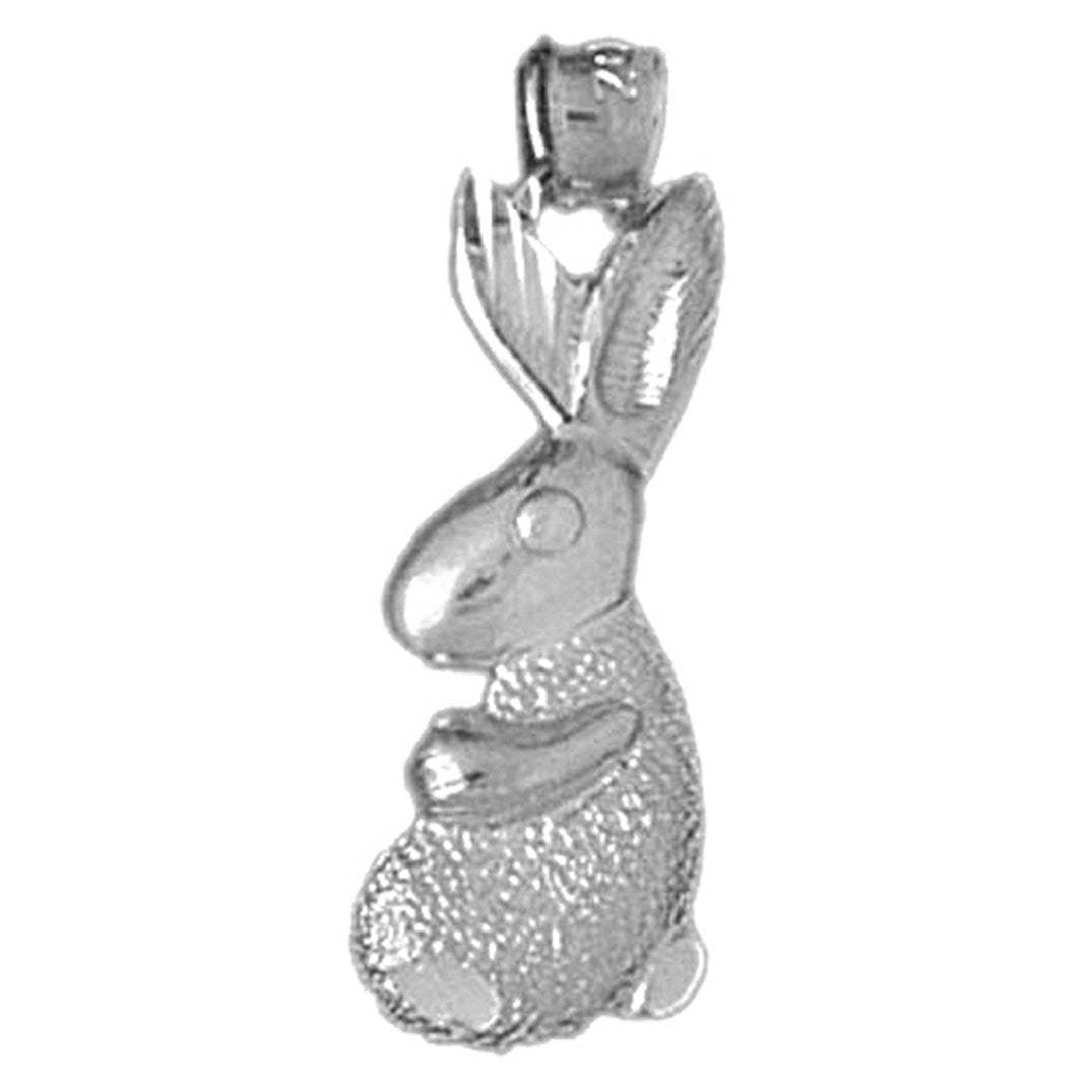 Sterling Silver Rabbit Pendant