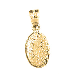 Yellow Gold-plated Silver Shell Pendant