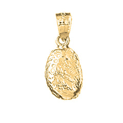 Yellow Gold-plated Silver Shell Pendant