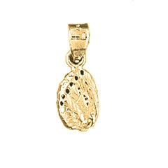 Yellow Gold-plated Silver Shell Pendant