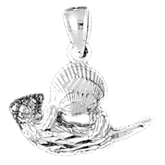 Sterling Silver Otter Pendant