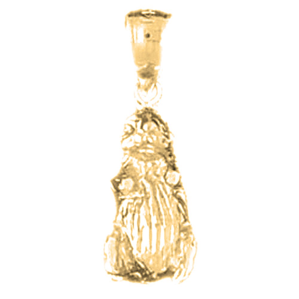 Yellow Gold-plated Silver Otter Pendant