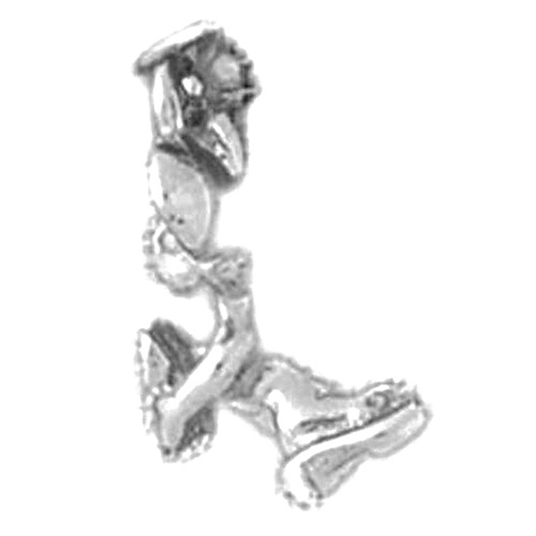 Sterling Silver 3D Mouse Pendant