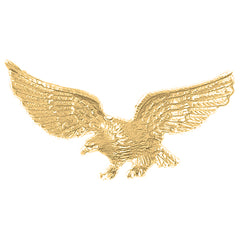 Yellow Gold-plated Silver Eagle Pendant