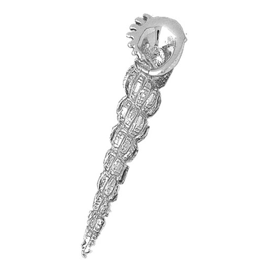 Sterling Silver Conch Shell Pendant