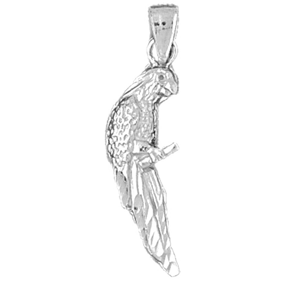 Sterling Silver Parrot Pendant