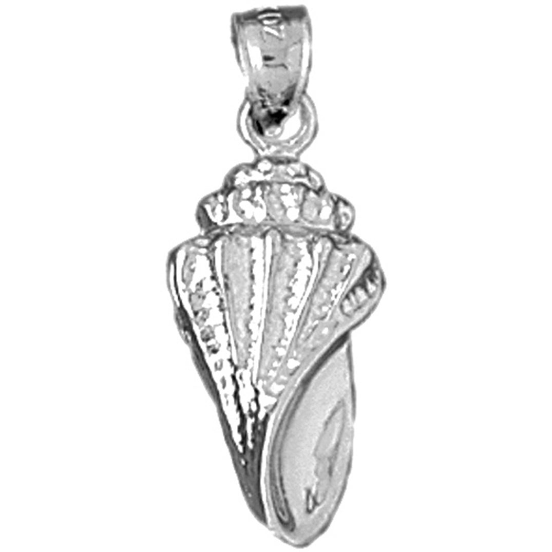 Sterling Silver Conch Shell Pendant