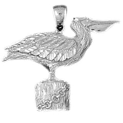 Sterling Silver Pelican Pendant