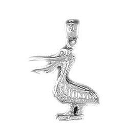 Sterling Silver Pelican Pendant