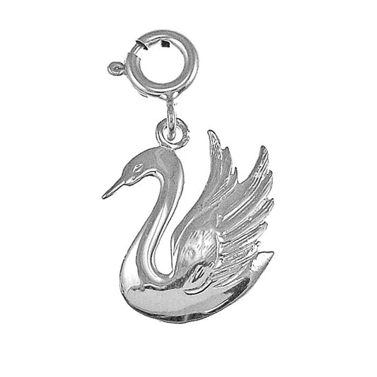Sterling Silver Swan Pendant
