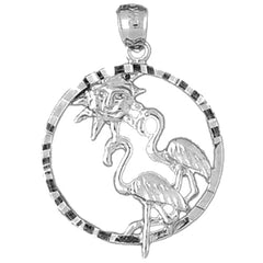 Sterling Silver Flamingo Pendant