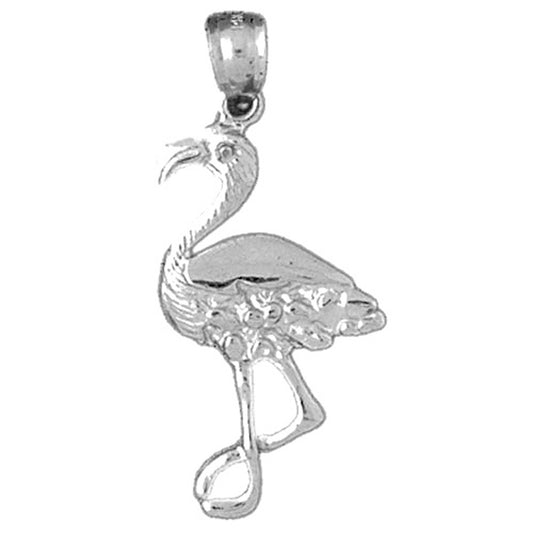 Sterling Silver Flamingo Pendant