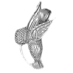 Sterling Silver Hummingbird Pendant