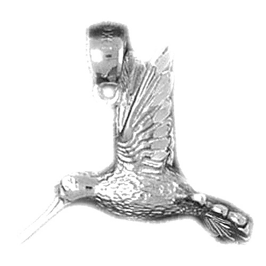 Sterling Silver Hummingbird Pendant