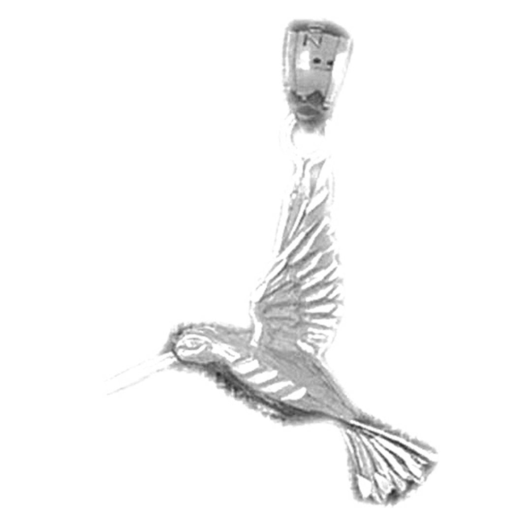 Sterling Silver Hummingbird Pendant