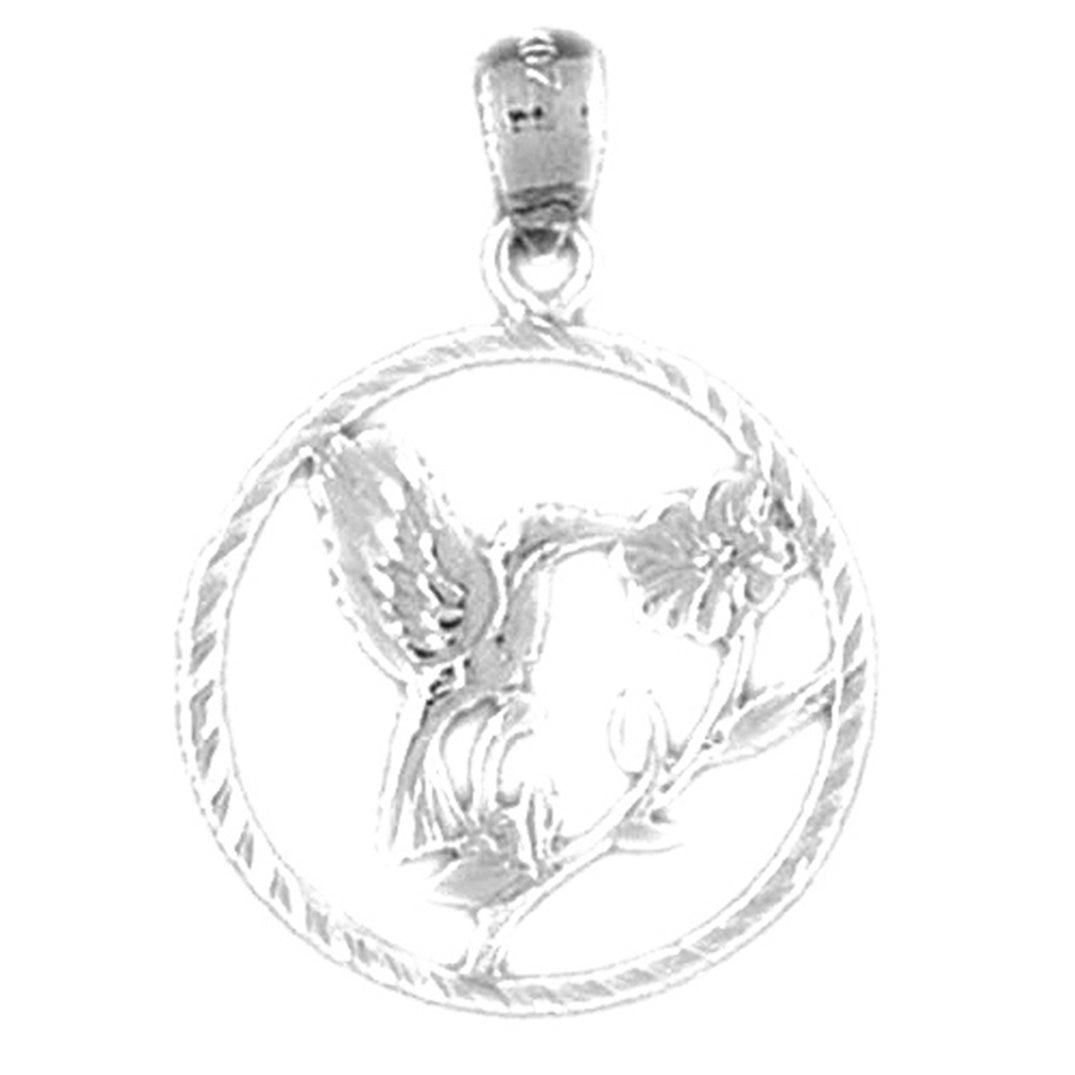 Sterling Silver Hummingbird Pendant
